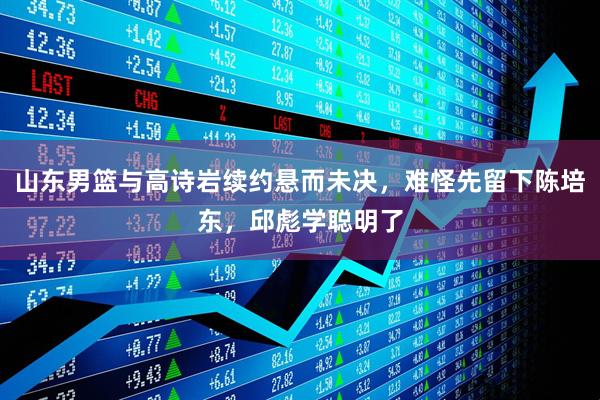 山东男篮与高诗岩续约悬而未决,难怪先留下陈培东,邱彪学聪明了