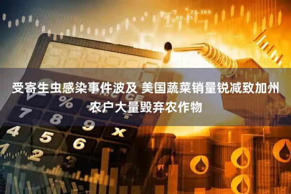 受寄生虫感染事件波及 美国蔬菜销量锐减致加州农户大量毁弃农作物